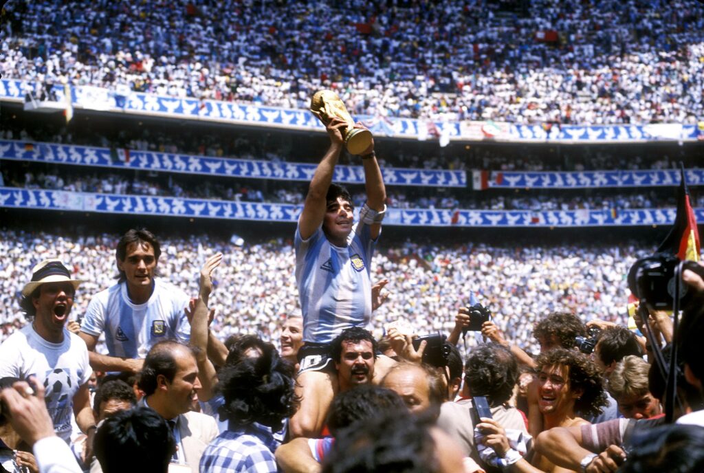 Young Diego Armando Maradona World Cup Winner