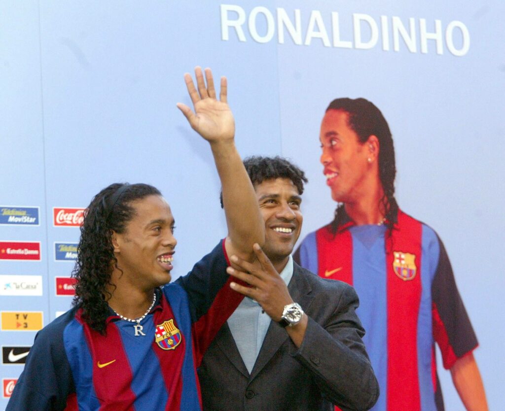 Ronaldinho presentation as a Barcelona Player July 21, 2003