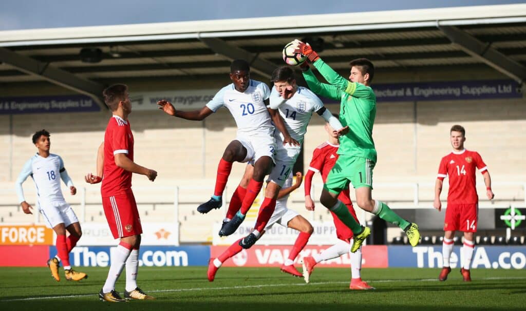Clinton Mola in England Under-17 uniforms. Will we see him in the highest stages? (source: Imago)