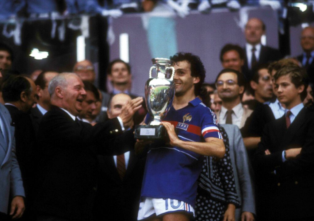 Michel Platini won the Ballon d'Or three years in a raw
